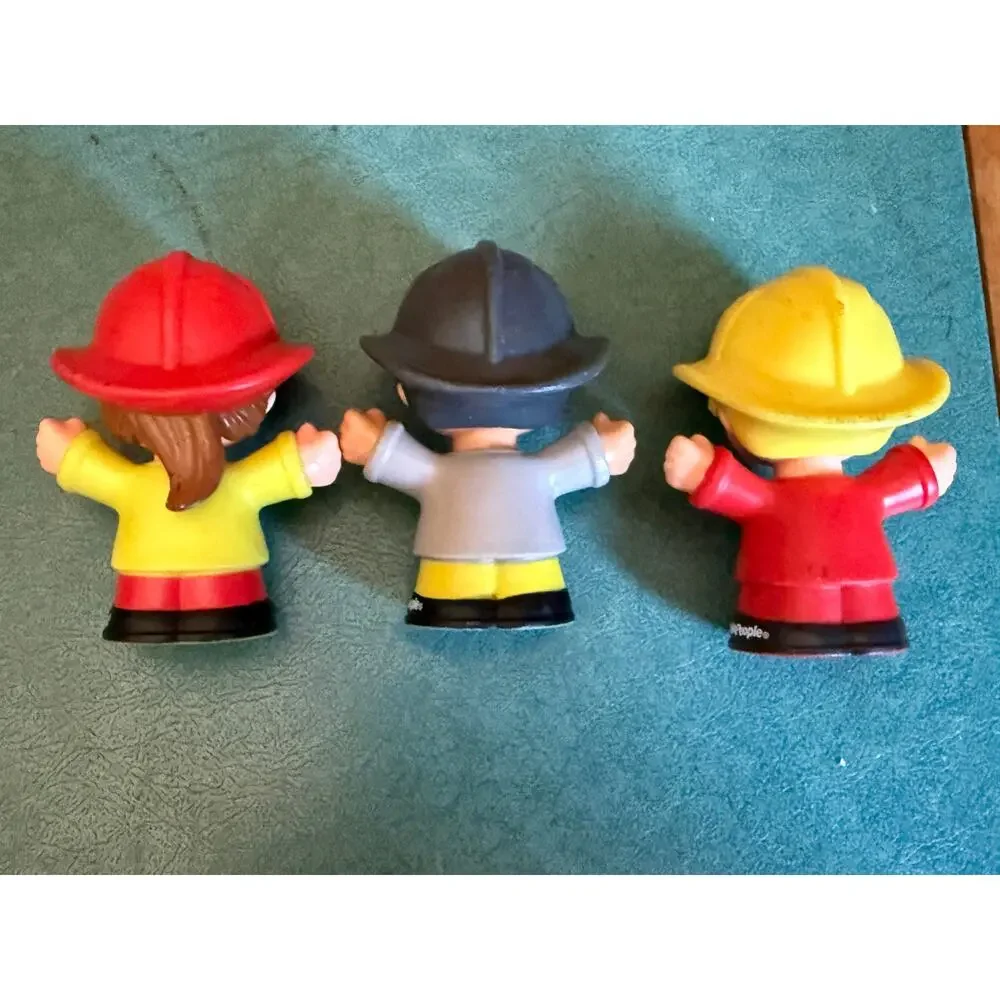 Y2K Kidcore Little People Firefighter Toy Figure Bundle